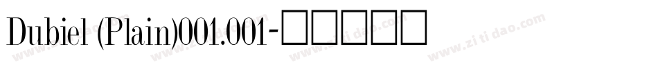 Dubiel (Plain)001.001字体转换
